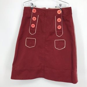 Marc Jacob’s Vintage Cotton Red Skirt. Size 12